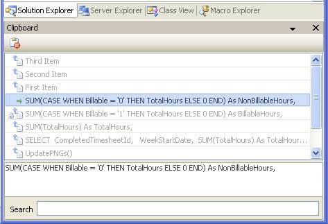 Visual Studio Clipboard Manager Plugin